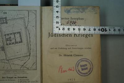 - (Jüdische Gemeinde zu Berlin), Durchgestrichen: Signatur; '6736'. 