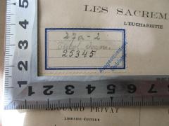 - (Biblioth. Provinc Argentor. C.SS.R.), Etikett: Signatur; '27a - 2
Theol. dogm.
25345'. 