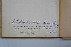 - (Zuckermann, S.J.), Von Hand: Autogramm, Name, Ortsangabe; 'S. J. Zuckermann Nerva Gra[...] 25 Bue'. 