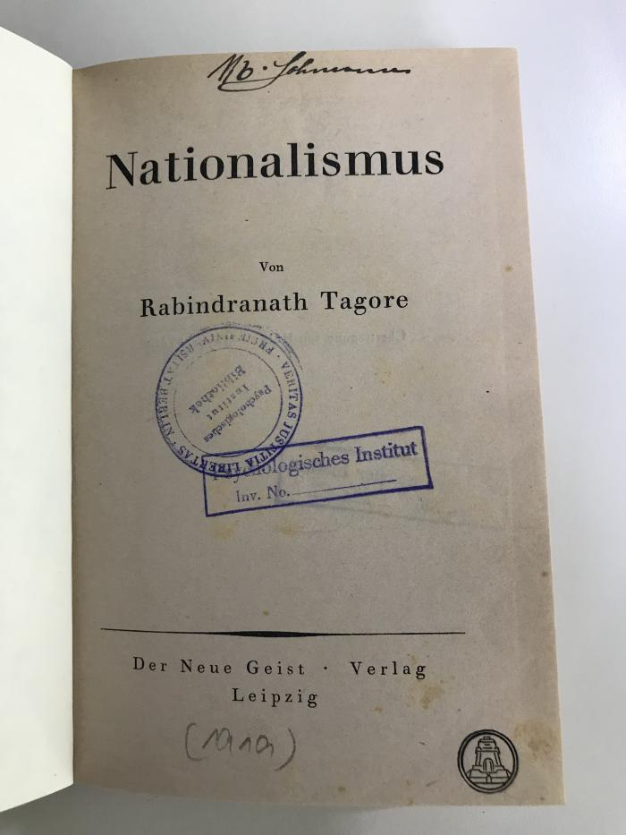 CI  8861 N277D : Nationalismus (1919)