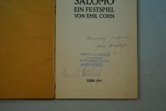 - (Ludwig, Emil), Von Hand: Autogramm, Name; 'Emil Ludwig'. 