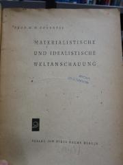 Hi 285: Materialistische und idealistische Weltanschauung (1947)