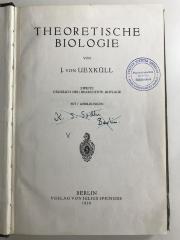 WB 4000 U22(2) : Theoretische Biologie (1928)
