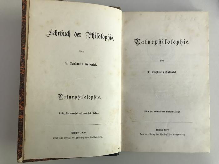 CB 3800 G983-6(3) : Naturphilosophie (1900)