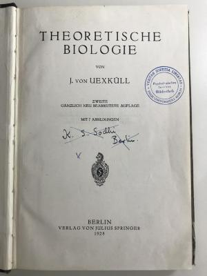 WB 4000 U22(2) : Theoretische Biologie (1928)
