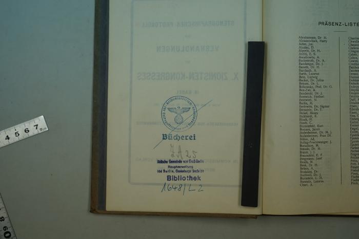 - (Reichsministerium für Volksaufklärung und Propaganda), Von Hand: Signatur; 'ZA 25'. 