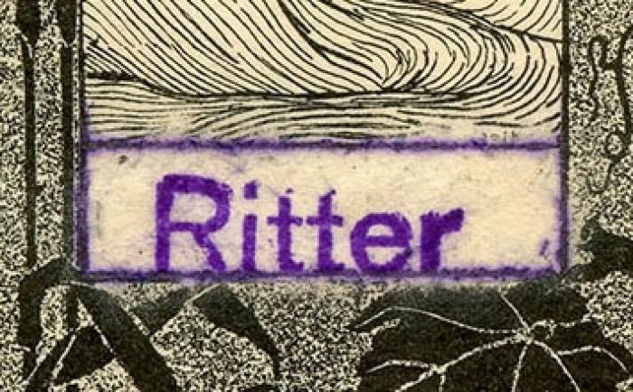 - (Ritter, [?]), Stempel: Name; 'Ritter'.  (Prototyp)