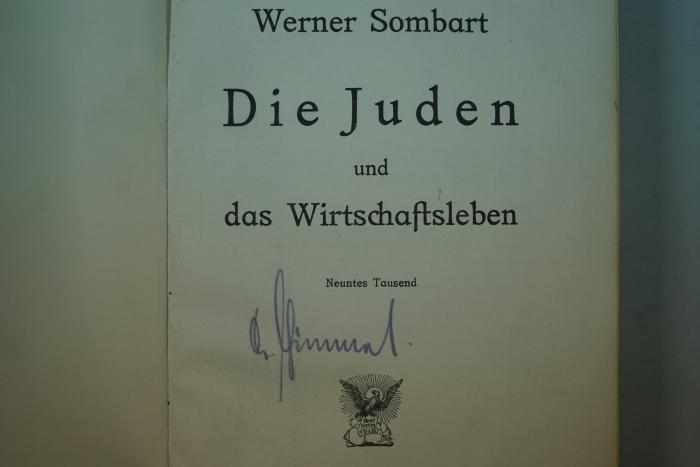 -, Von Hand: Autogramm, Name; 'Dr. Gimmel'
