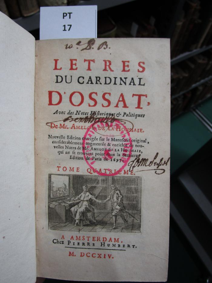  Letres Du Cardinal D'Ossat (1714)