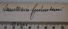 - (Endemann, Annemarie), Von Hand: Autogramm; 'Annemarie Endemann'. 