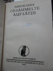 Hn 403: Gesammelte Aufsätze (1919)