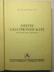 38/80/40112(2) :  Dritte Geschwindigkeit
 (1931)