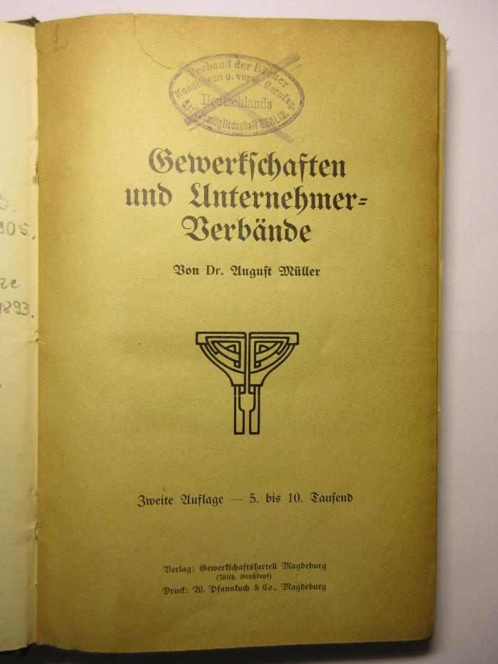 38/80/40229(6) : Gewerkschaften und Unternehmer-Verbände
 (1906)