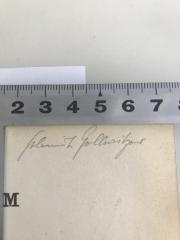 - (Gollwitzer, Helmut), Von Hand: Autogramm, Name; 'Helmut Gollwitzer'.  (Prototyp)