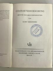 Gab 60 : Charakterforschung. Meister der Menschenkenntnis. (1932)