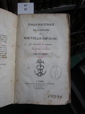  Essai politique sur le royaume de la Nouvelle-Espagne (1817)