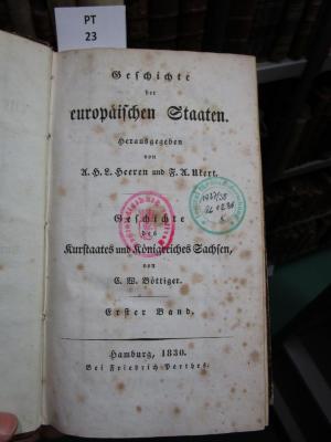  Geschichte des Kurstaates und Königreiches Sachsen (1830)