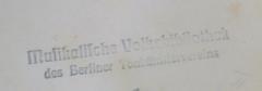 - (Berliner Tonkünstler-Verein), Stempel: Name, Ortsangabe, Berufsangabe/Titel/Branche; 'Musikalische Volksbibliothek des Berliner Tonkünstlervereins
'.  (Prototyp)