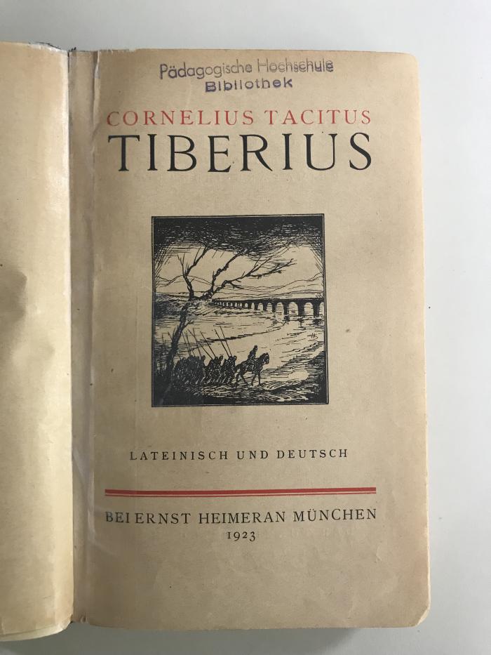 1 FX 225201 1923-1 : Tiberius
Lateinisch und Deutsch (1923)