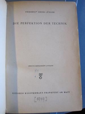 T 21 10a: Die Perfektion der Technik (1949)