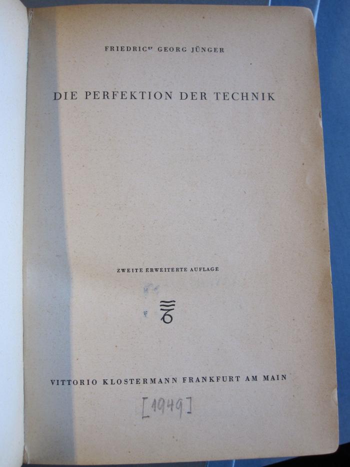 T 21 10a: Die Perfektion der Technik (1949)