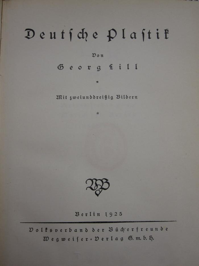 Df 128 2. Ex.: Deutsche Plastik (1925)