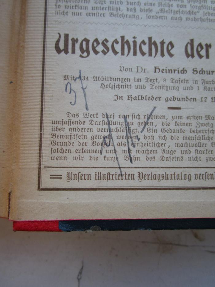 GL 18536 XXIII: Deutscher Litteratur-Kalender : auf das Jahr 1901 (1901);- (unbekannt), Von Hand: Preis, Buchhändler; '[.] 1.-'. 