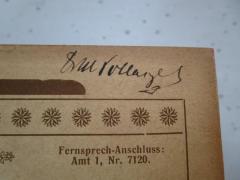 - (Pollaczek, Max), Von Hand: Berufsangabe/Titel/Branche, Name, Autogramm; 'Dr M Pollaczek'. 