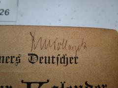 - (Pollaczek, Max), Von Hand: Name, Berufsangabe/Titel/Branche, Autogramm; 'Dr M Pollaczek'. 
