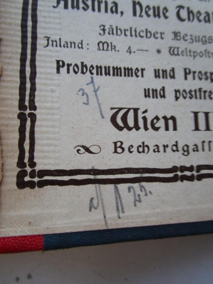 GL 18536 25900697109: Deutscher Litteratur-Kalender : auf das Jahr 1904 (1904);- (unbekannt), Von Hand: Preis, Buchhändler; '37
[.] 1 25.'. 