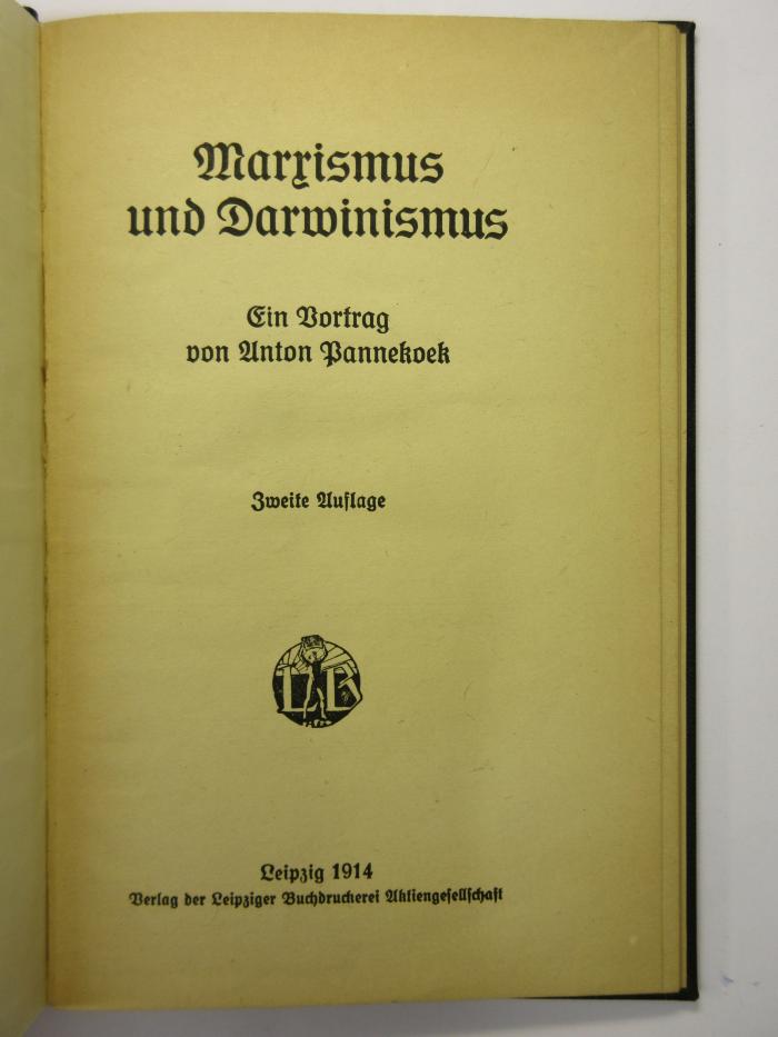 38/80/40865(7) : Marxismus und Darwinismus
 (1914)