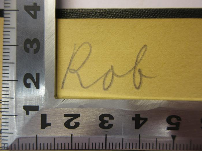 -, Von Hand: Name; 'Rob'