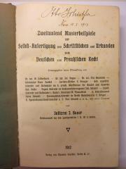 Zweitausen Musterbeispiele (1912)