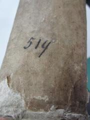 - (Bibliothek der Carlsburg), Von Hand: Nummer; '519'. 