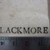 - (Blackmore, Edw.), Stempel: Name; 'Blackmore'.  (Prototyp)