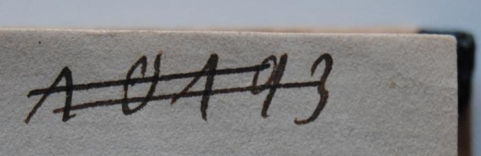 - (Loge Luise Augusta zu den drei Sternen (Alfeld);NSDAP-Gauarchiv und -museum Südhannover-Braunschweig), Von Hand: Signatur; '10193'. 