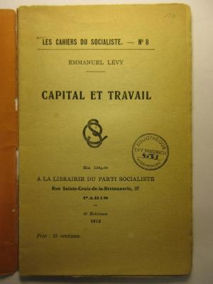 38/80/41026(0) : Capital et travail
 (1912)