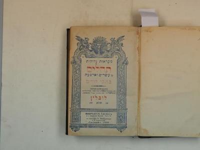  .מקראות גדולות: תהלים מן עשרים וארבעה כתבי קודש
‎‎‎[= Miḳra'ot Gedolot: Psalmen der 24 heiligen Schriften.] (1899)