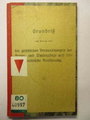 38/80/40997(9) : Grundriß (um 1920)