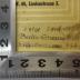 - (Kaufmann, Peter), Stempel: Name, Ortsangabe; 'Peter Kaufmann
Berlin-Siemensstadt
Schuckertdamm 344 p.r.'.  (Prototyp)