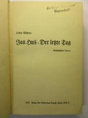 88/80/40249(3) : Jan Hus : Der letzte Tag
 (1932)