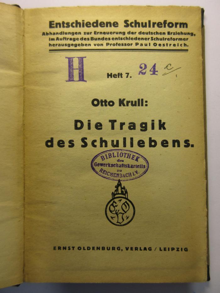 88/80/40263(0) : Die Tragik des Schullebens (1923)