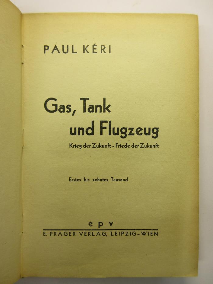 88/80/40385(8) : Gas, Tank, Flugzeug (1931)