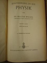 Kc 622 b 1: Einführung in die Physik : Erster Band: Mechanik (1947)