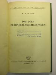88/80/40533(0) : Das Dorf im republikanischen Spanien
 (1939)