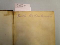 - (Bachenheimer, Ruth), Von Hand: Autogramm, Name; 'Ruth Bachenheimer'. 