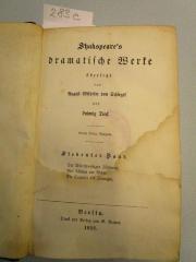  Der Widerspenstigen Zähmung. Viel Lärm um Nichts. Die Comödie der Irrungen. (1852)