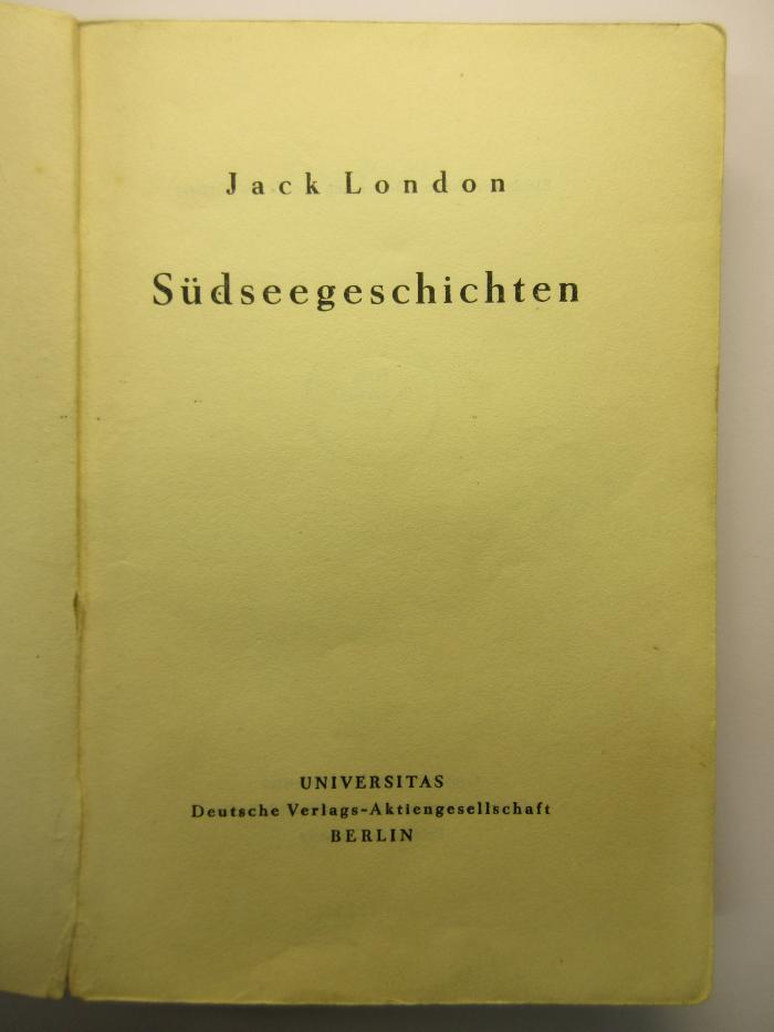 88/80/40578(4) : Südseegeschichten
 (1926)