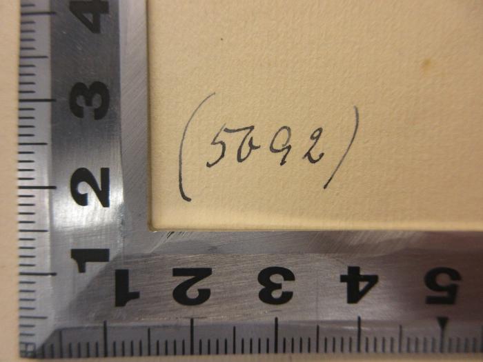 -, Von Hand: Nummer; '(5092)'