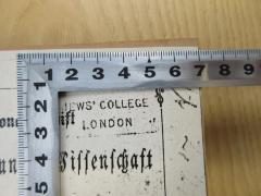 - (Jews' College London;REV. A.L. GREEN LIBRARY), Stempel: Name; 'Jews`College London'.  (Prototyp)